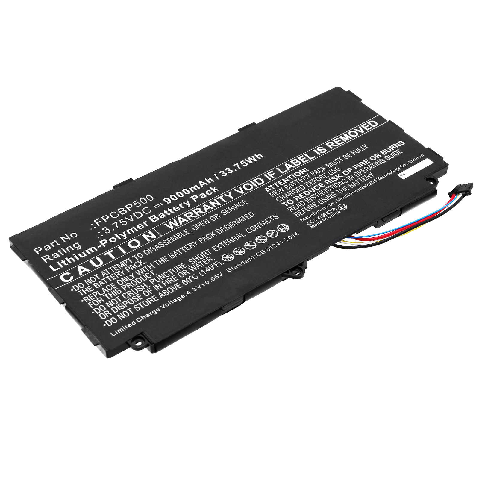 Synergy Digital Laptop Battery, Compatible with Fujitsu FPB0327 Laptop Battery (Li-Pol, 3.75V, 9000mAh)