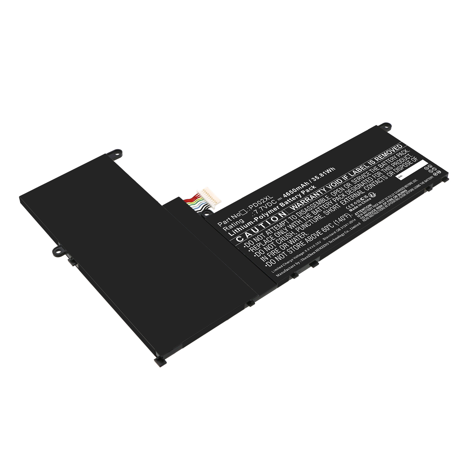 Synergy Digital Laptop Battery, Compatible with HP M38779-2B1 Laptop Battery (Li-Pol, 7.7V, 4650mAh)