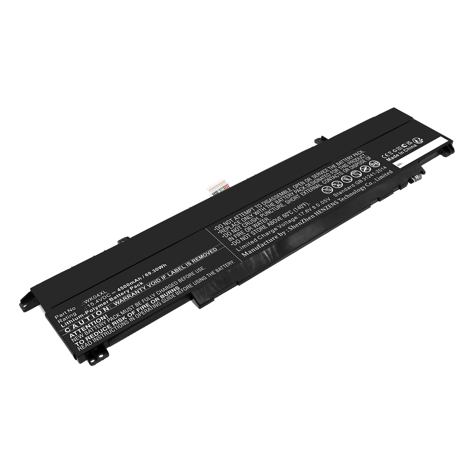 Synergy Digital Laptop Battery, Compatible with HP HSTNN-IB9V Laptop Battery (Li-Pol, 15.4V, 4500mAh)