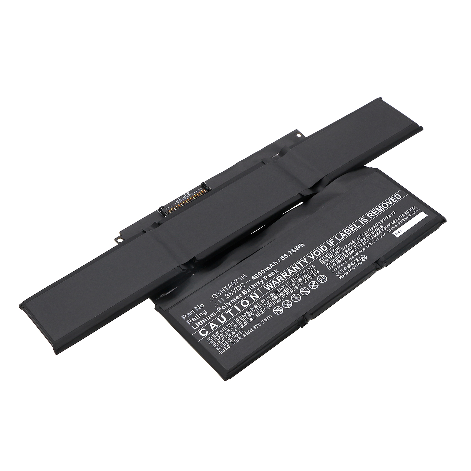 Synergy Digital Laptop Battery, Compatible with Microsoft G3HTA071H Laptop Battery (Li-Pol, 11.38V, 4900mAh)
