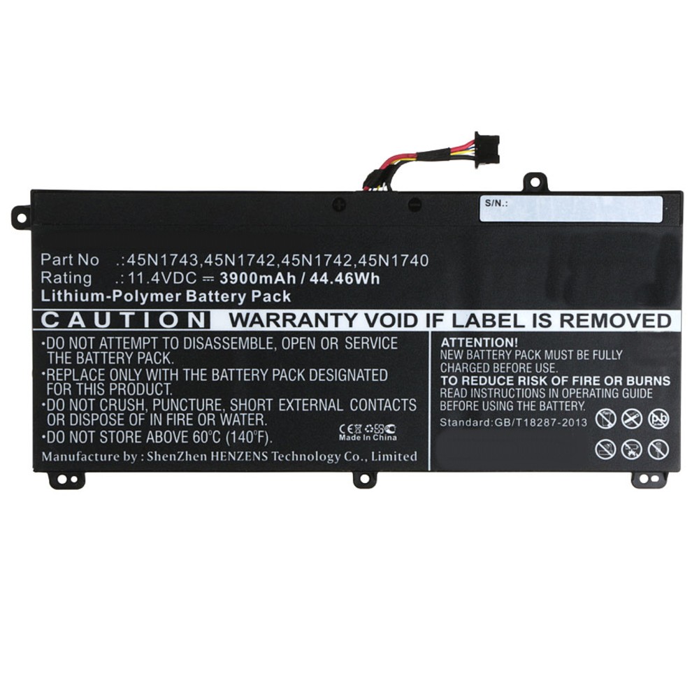 Synergy Digital Notebook, Laptop Battery, Compatible with Lenovo ThinkPad T550, ThinkPad T550 15.5", ThinkPad T550 i7-5600U, ThinkPad T550s, ThinkPad T560, ThinkPad W550, ThinkPad W550s Notebook, Laptop Battery (11.4, Li-Pol, 3900mAh)