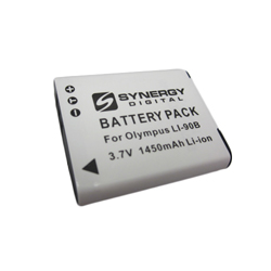 SDLI90B Lithium-Ion Battery - Rechargeable Ultra High Capacity (3.7V 1450 mAh) - Replacement for Olympus LI-90B Digital Camera Battery