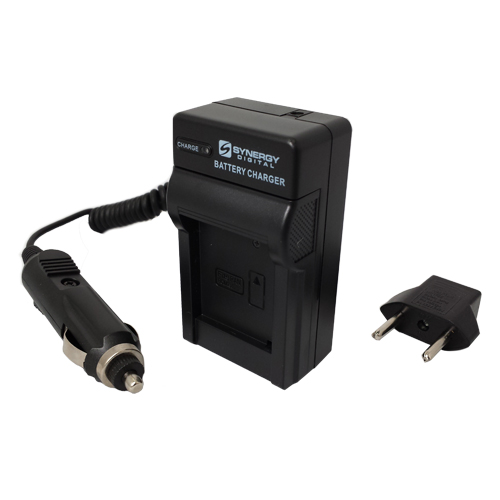 Rapid Battery Charger for Samsung SLB-07A Battery - With Fold-In Wall Plug, Car & EU Adapters