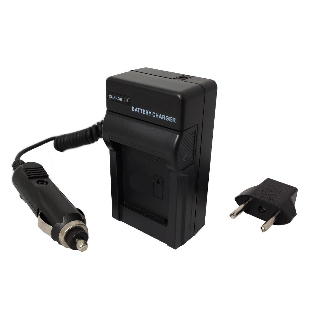 Mini Battery Charger Kit for Sony NP-BX1 Battery - with fold-in wall plug, car & EU adapters