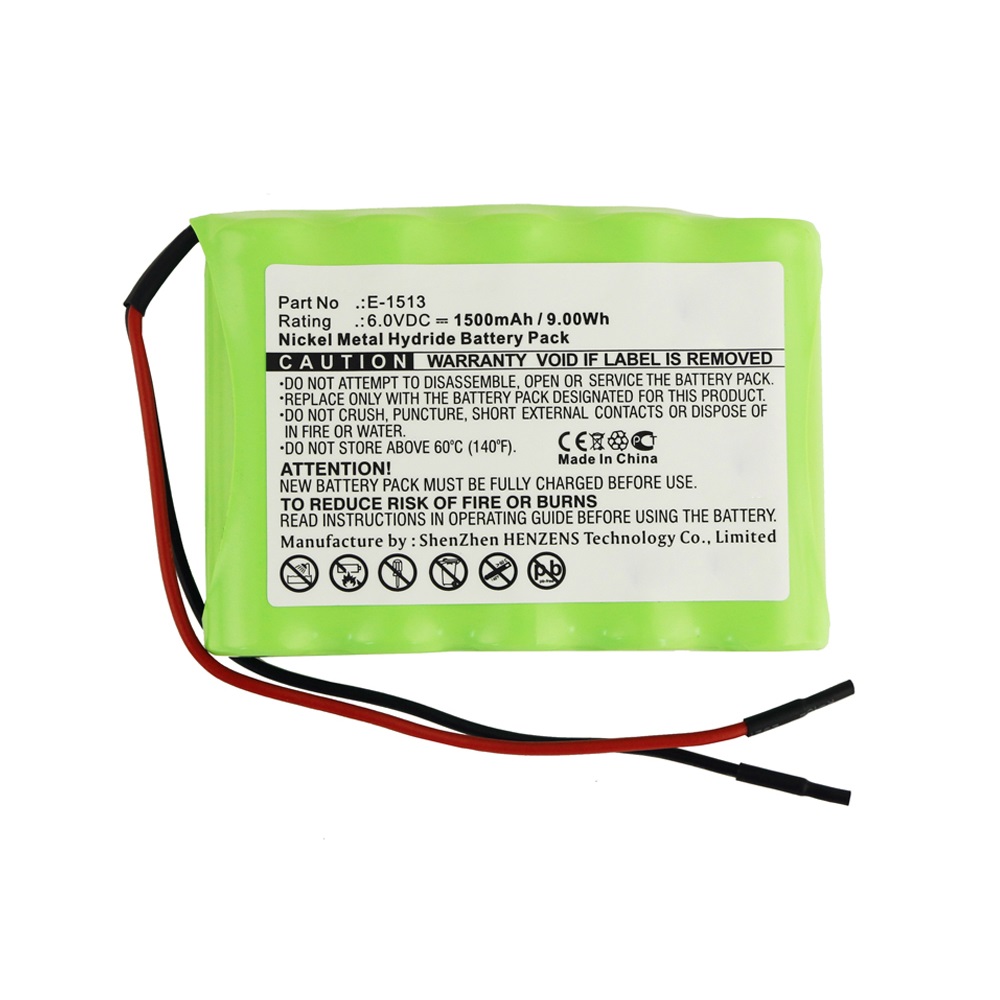 Synergy Digital Medical Battery, Compatible with IKO3 E-1513 Medical Battery (Ni-MH, 6V, 1500mAh)