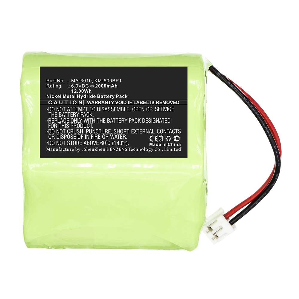 Synergy Digital Medical Battery, Compatible with Marco MA-3010 Medical Battery (Ni-MH, 6V, 2000mAh)