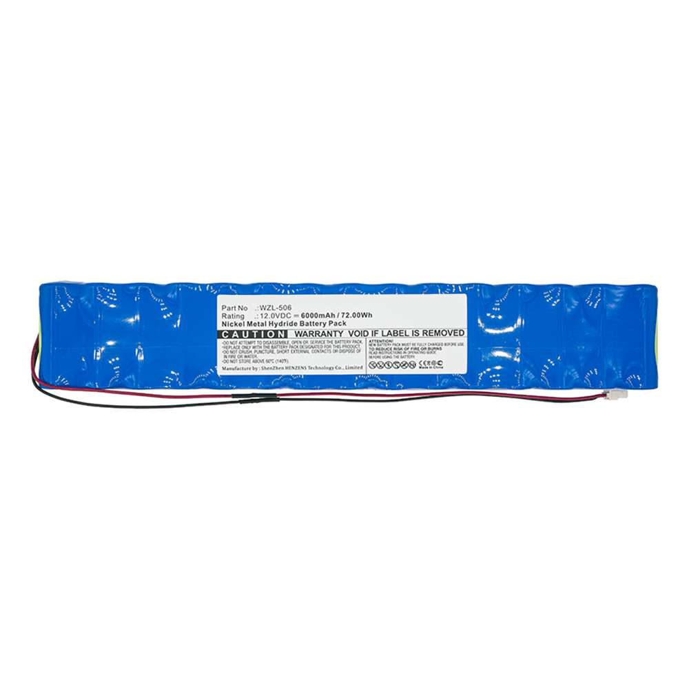 Synergy Digital Medical Battery, Compatible with Smiths WZL-506 Medical Battery (Ni-MH, 12V, 6000mAh)