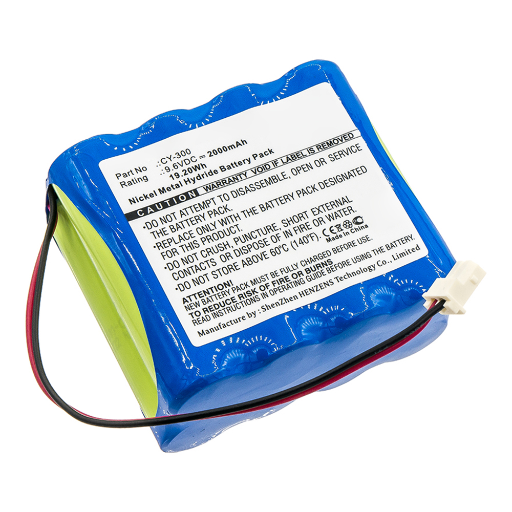 Synergy Digital Medical Battery, Compatible with Smiths CY-300 Medical Battery (Ni-MH, 9.6V, 2000mAh)