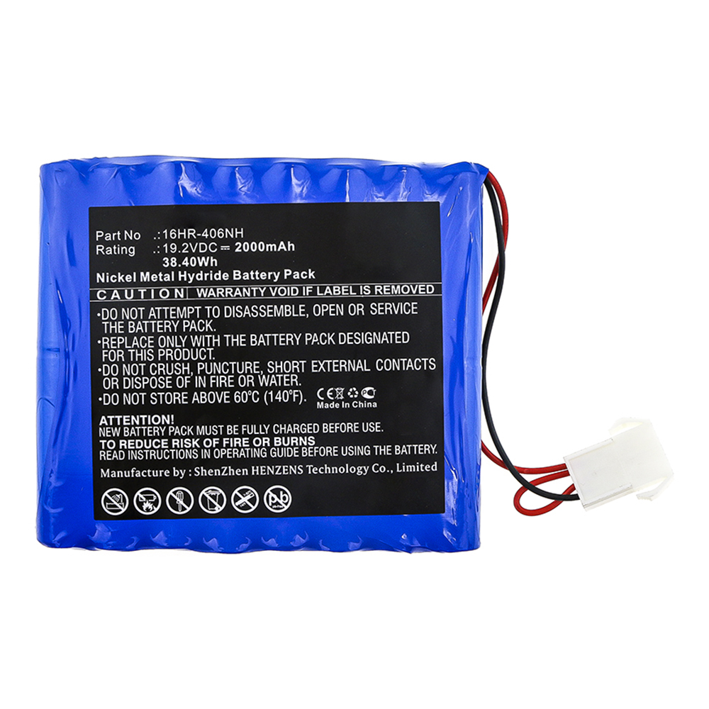Synergy Digital Medical Battery, Compatible with Trismed 16HR-406NH Medical Battery (Ni-MH, 19.2V, 2000mAh)