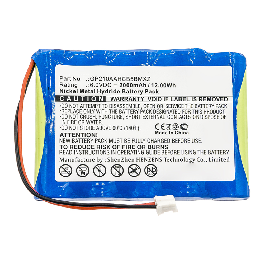 Synergy Digital Medical Battery, Compatible with VDW GP210AAHCB5BMXZ Medical Battery (Ni-MH, 6V, 2000mAh)