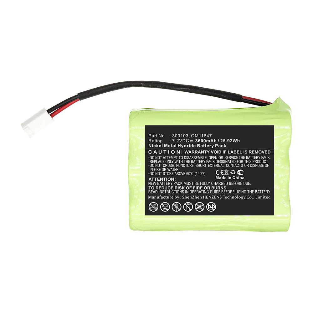 Synergy Digital Medical Battery, Compatible with WalkMed 300103 Medical Battery (Ni-MH, 7.2V, 3600mAh)