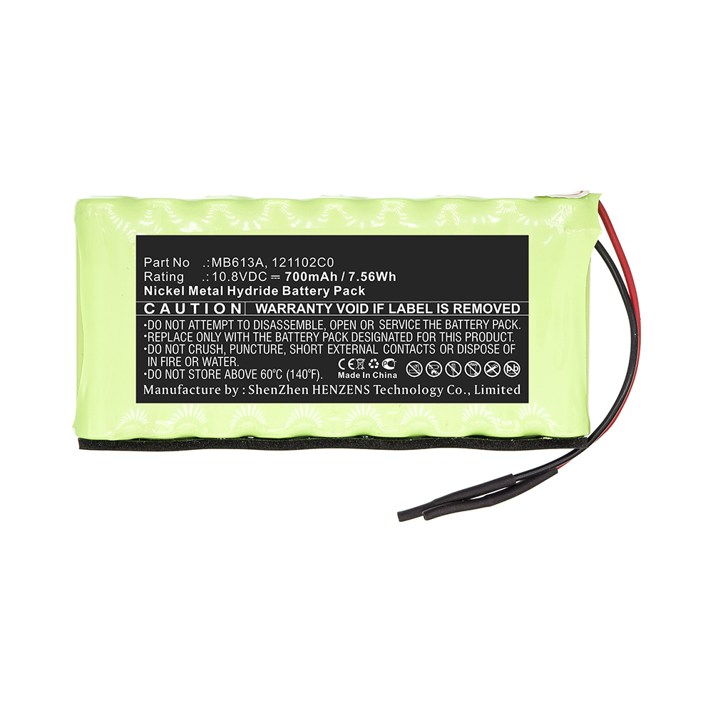 Synergy Digital Medical Battery, Compatible with 121102C0 Medical Battery (10.8V, Ni-MH, 700mAh)