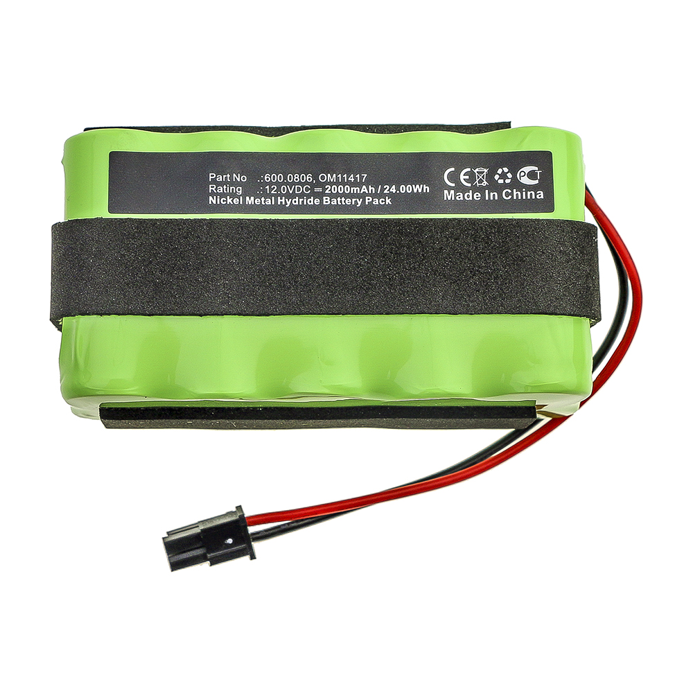 Synergy Digital Medical Battery, Compatible with 600.0806 Medical Battery (12V, Ni-MH, 2000mAh)