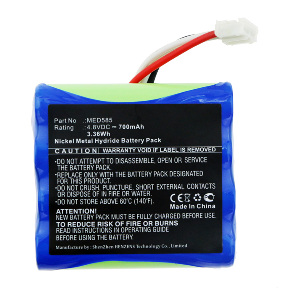 Synergy Digital Medical Battery, Compatible with MED585 Medical Battery (4.8V, Ni-MH, 700mAh)