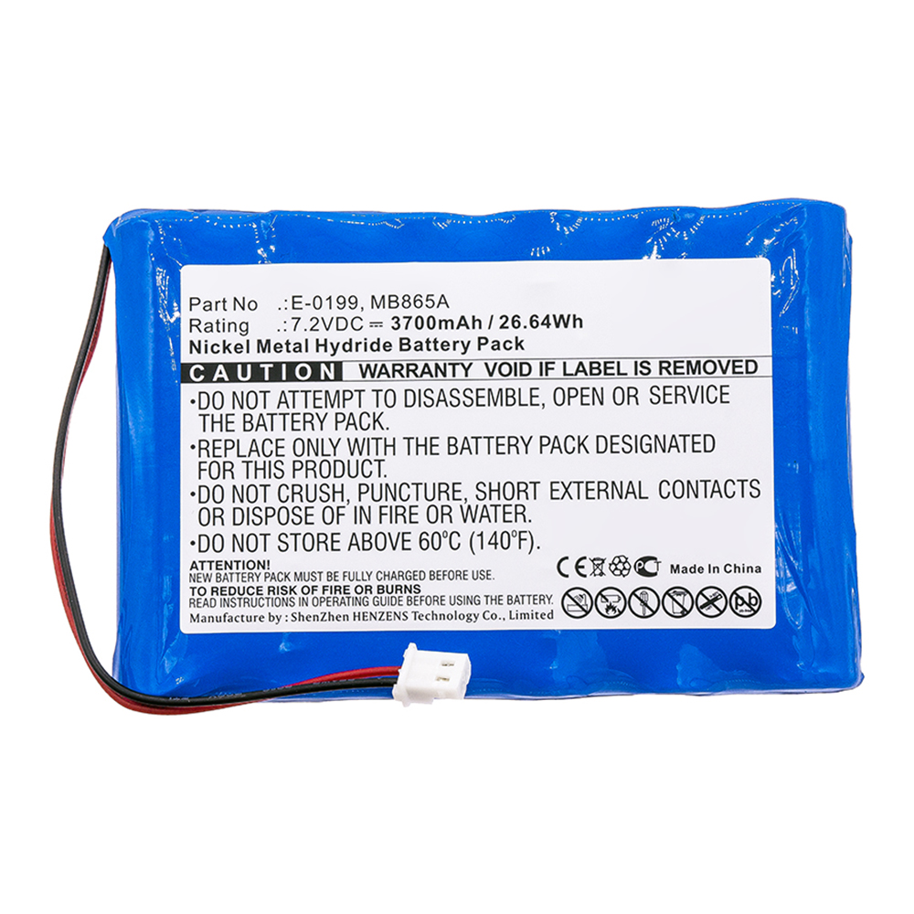 Synergy Digital Medical Battery, Compatible with E-0199 Medical Battery (7.2V, Ni-MH, 3700mAh)