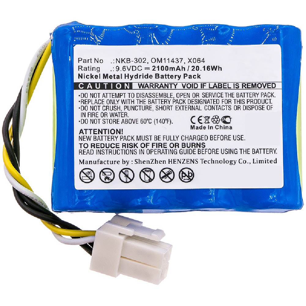 Synergy Digital Medical Battery, Compatible with B11437 Medical Battery (9.6V, Ni-MH, 2100mAh)