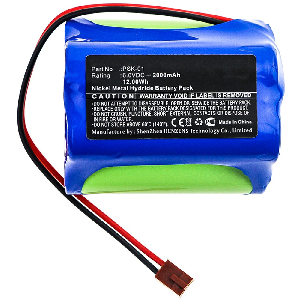 Synergy Digital Medical Battery, Compatible with PSK-01 Medical Battery (6V, Ni-MH, 2000mAh)