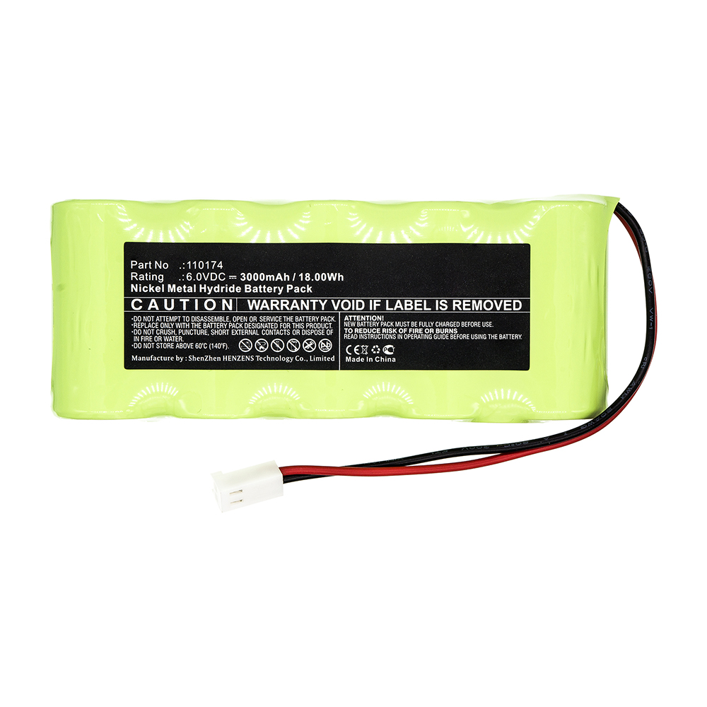Synergy Digital Medical Battery, Compatible with 110174 Medical Battery (6V, Ni-MH, 3000mAh)