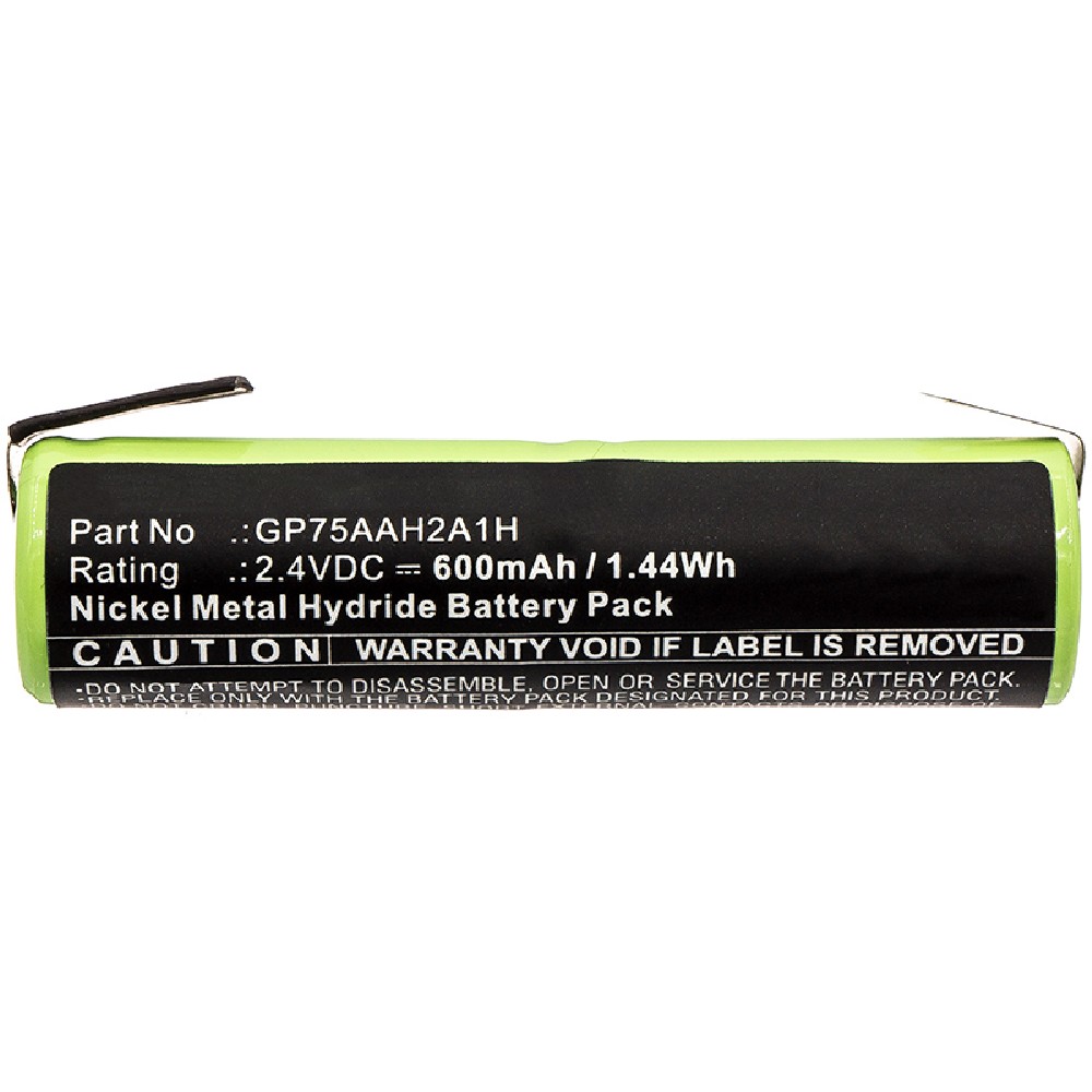 Synergy Digital Medical Battery, Compatible with GP75AAH2A1H Medical Battery (2.4V, Ni-MH, 600mAh)