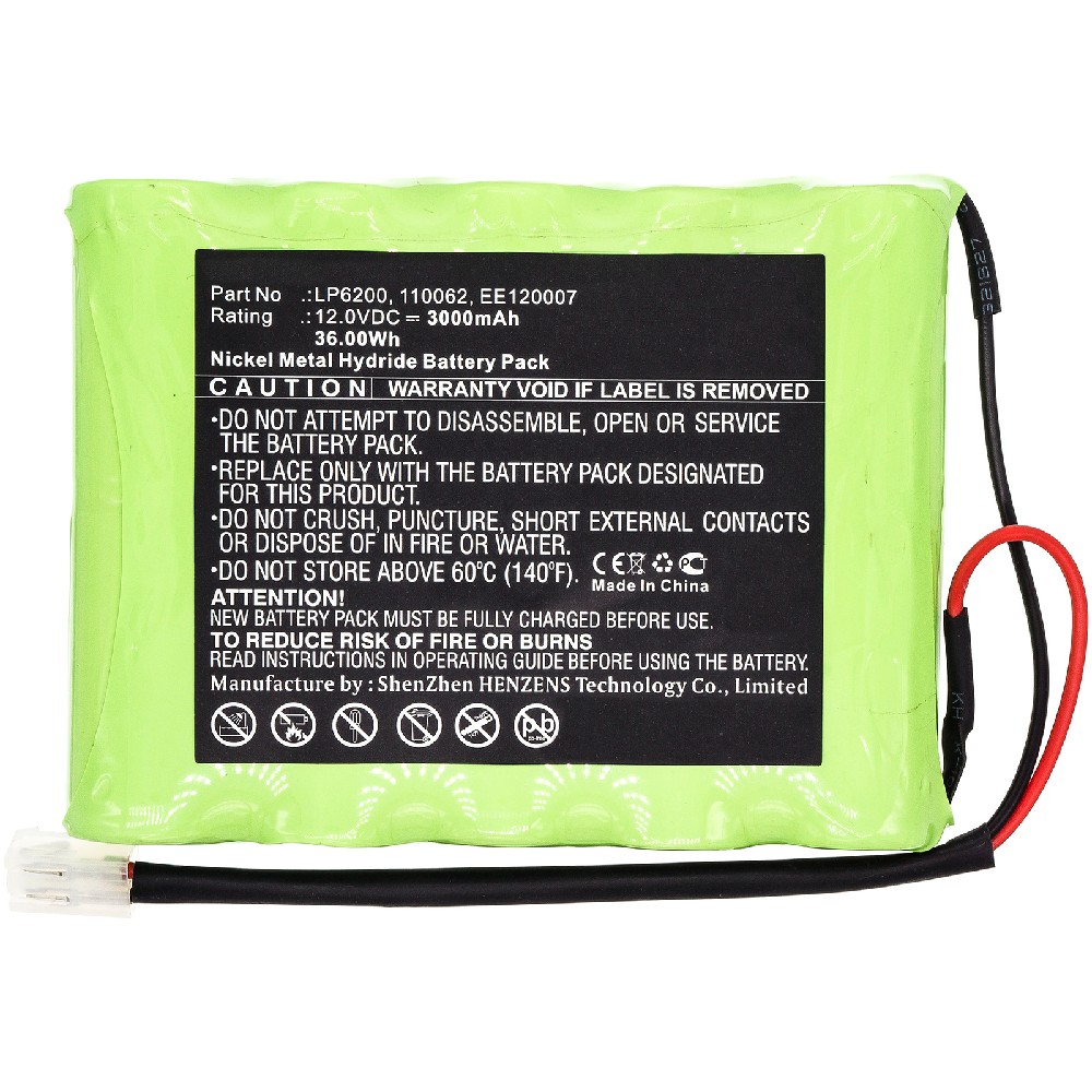 Synergy Digital Medical Battery, Compatible with 110062 Medical Battery (12V, Ni-MH, 3000mAh)