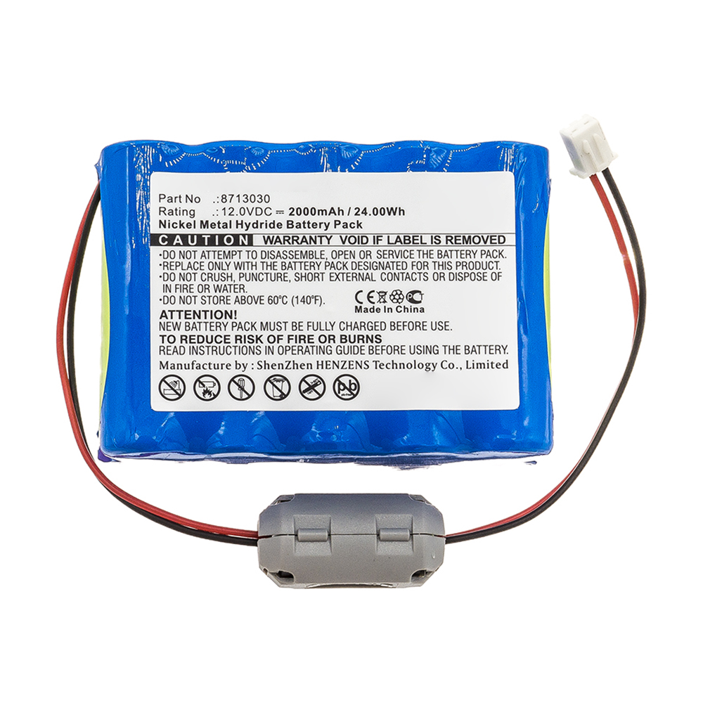 Synergy Digital Medical Battery, Compatible with B.Braun 8713030 Medical Battery (Ni-MH, 12V, 2000mAh)
