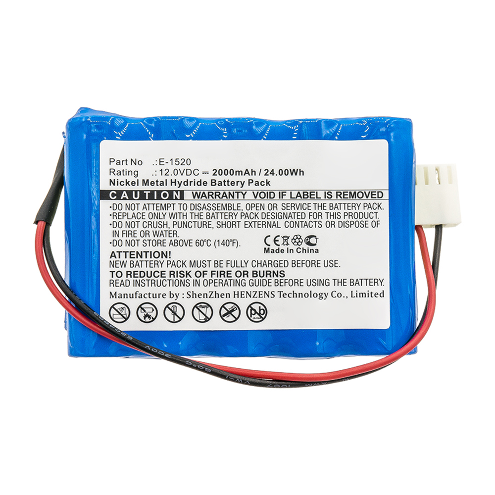 Synergy Digital Medical Battery, Compatible with Fresenius E-1520 Medical Battery (Ni-MH, 12V, 2000mAh)