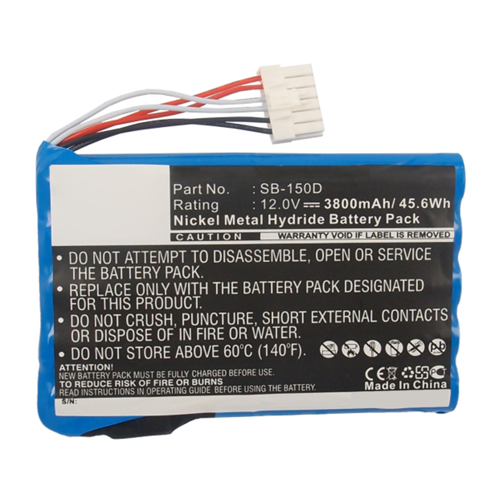 Synergy Digital Medical Battery, Compatible with Nihon Kohden SB-150D Medical Battery (Ni-MH, 12V, 3800mAh)