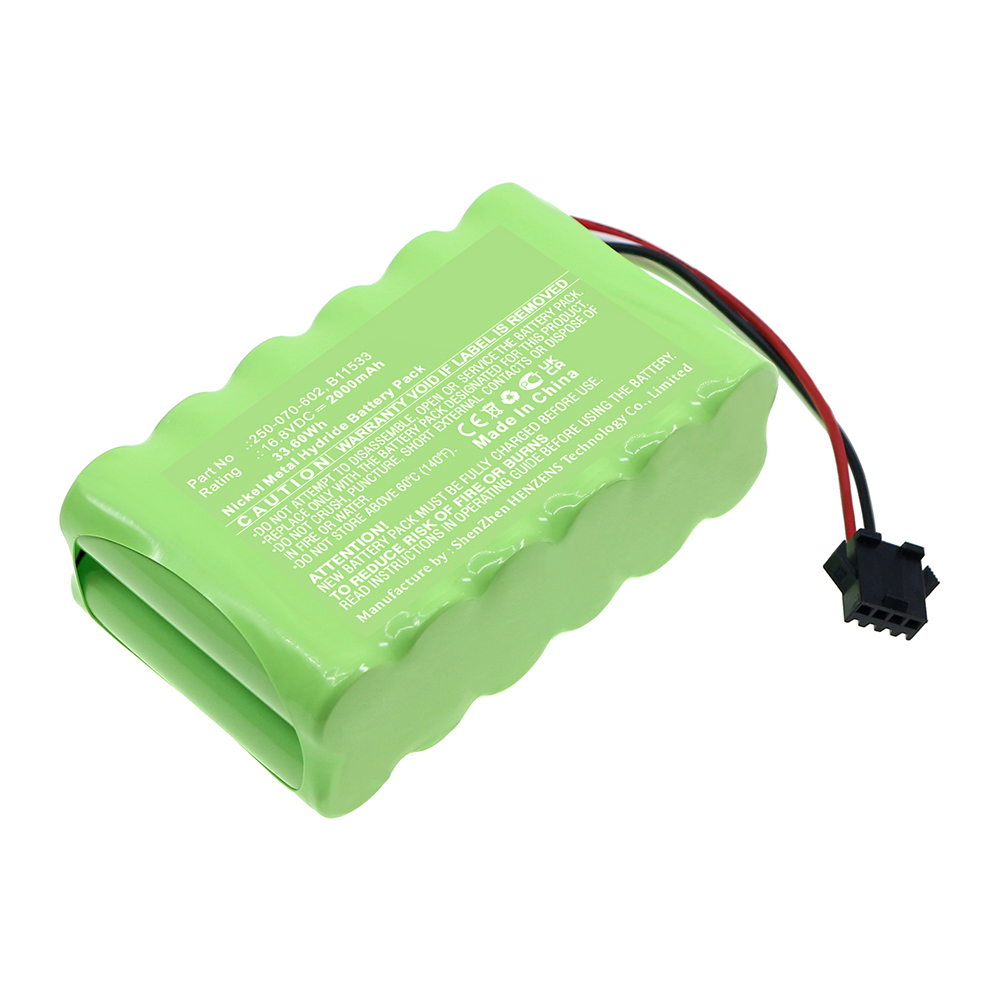 Synergy Digital Medical Battery, Compatible with Zede AA14.1 Medical Battery (Ni-MH, 14.4V, 2000mAh)