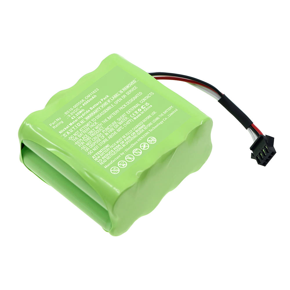 Synergy Digital Medical Battery, Compatible with Zyno Medical BS10-000558 Medical Battery (Ni-MH, 9.6V, 4500mAh)