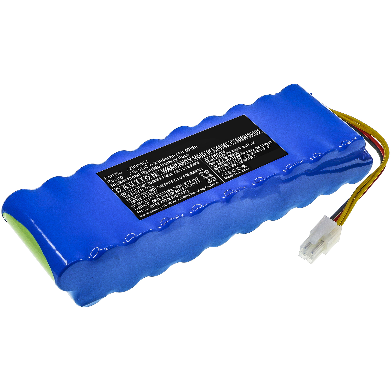 Synergy Digital Medical Battery, Compatible with HillRom 2006107 Medical Battery (Ni-MH, 24V, 2500mAh)