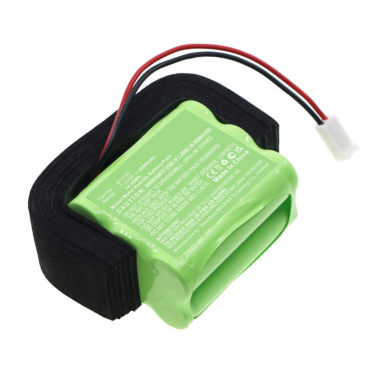 Synergy Digital Medical Battery, Compatible with Kangaroo B11767 Medical Battery (Ni-MH, 7.2V, 2000mAh)