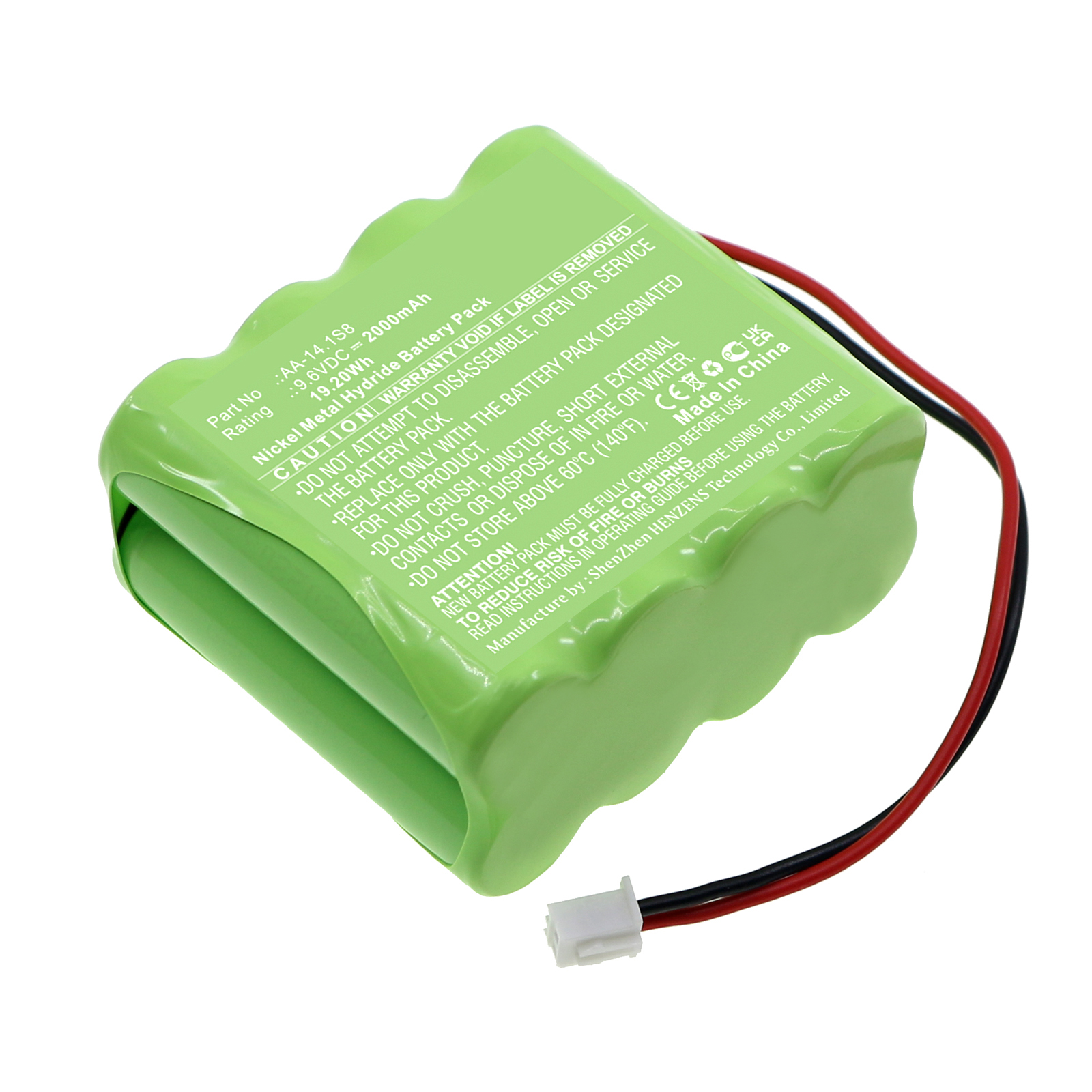 Synergy Digital Medical Battery, Compatible with Medima AA-14.1S8 Medical Battery (Ni-MH, 9.6V, 2000mAh)
