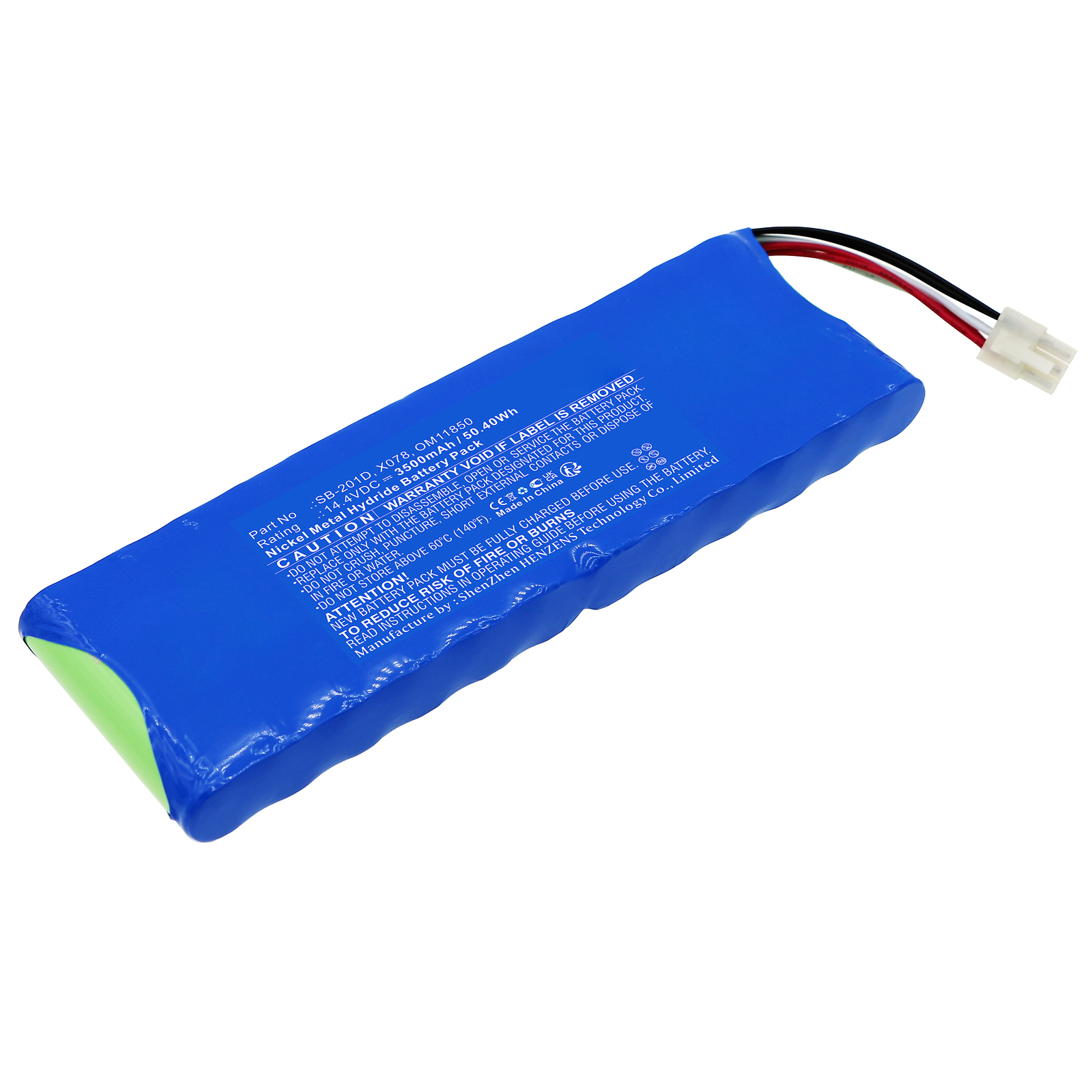 Synergy Digital Medical Battery, Compatible with Nihon Kohden OM11850 Medical Battery (Ni-MH, 14.4V, 3500mAh)