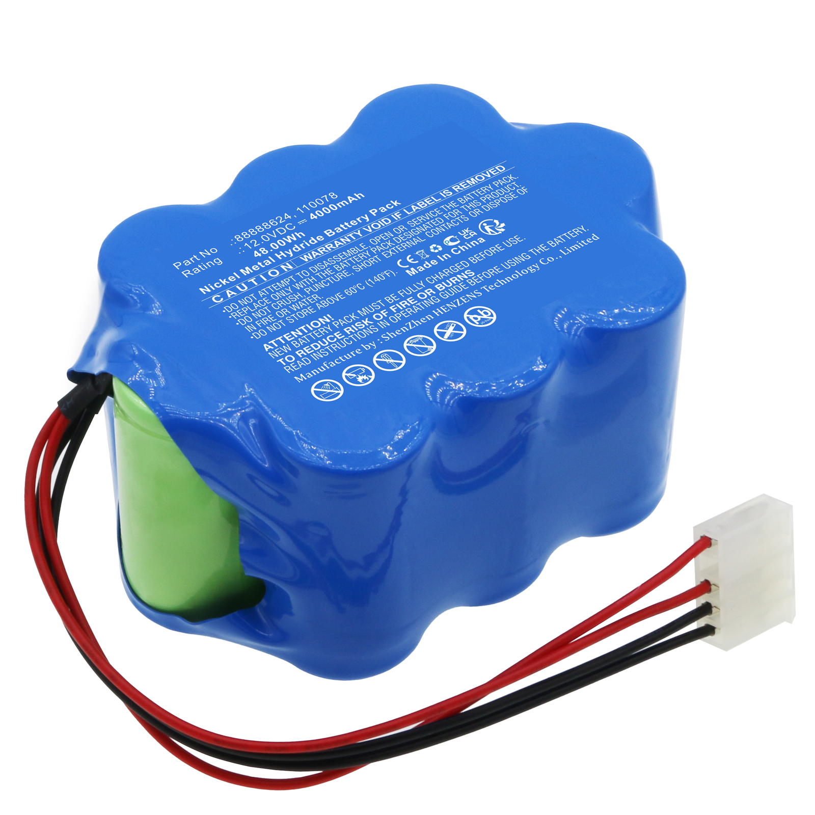 Synergy Digital Medical Battery, Compatible with Simonson-Wheel 110078 Medical Battery (Ni-MH, 12V, 4000mAh)