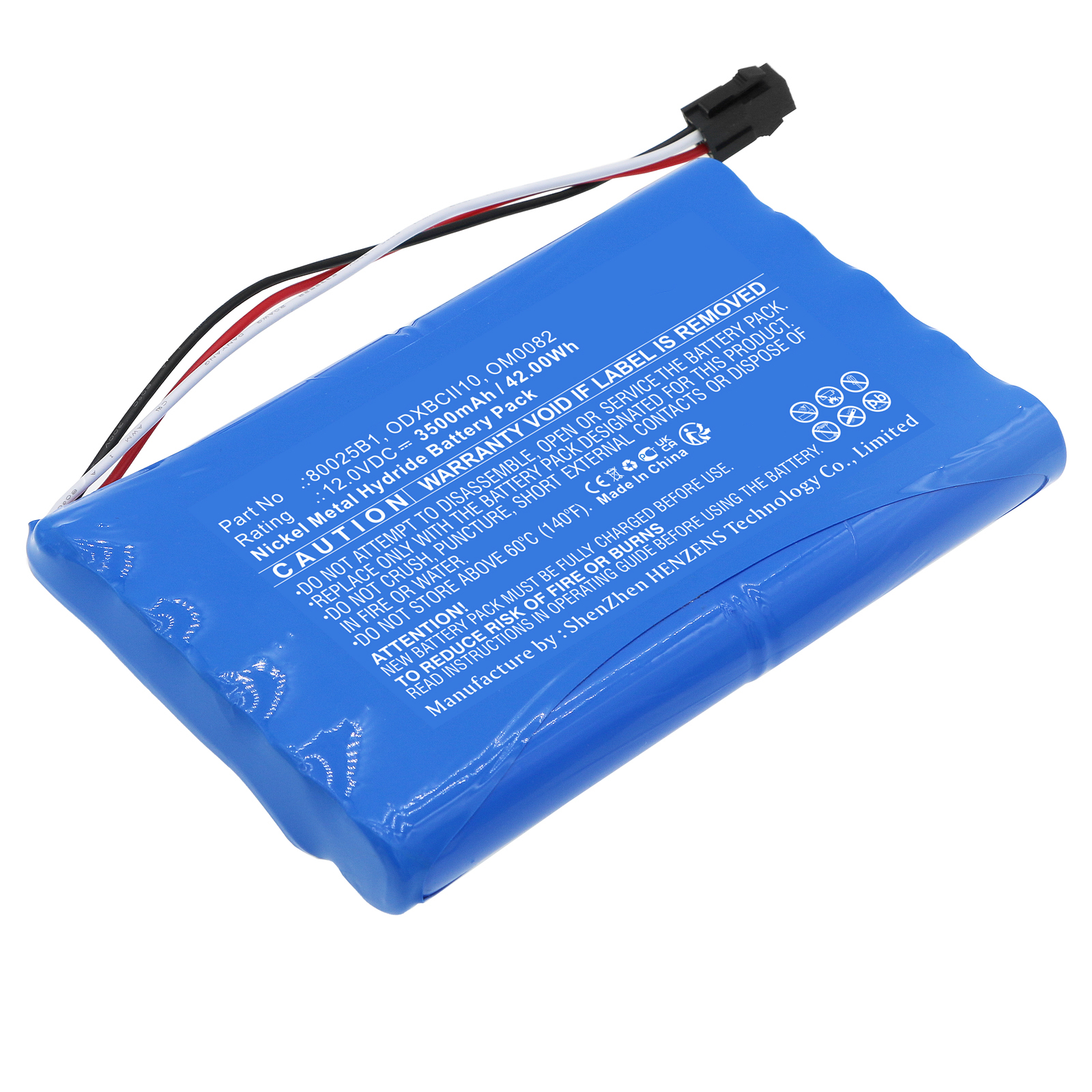 Synergy Digital Medical Battery, Compatible with Smiths ODXBCII10 Medical Battery (Ni-MH, 12V, 3500mAh)