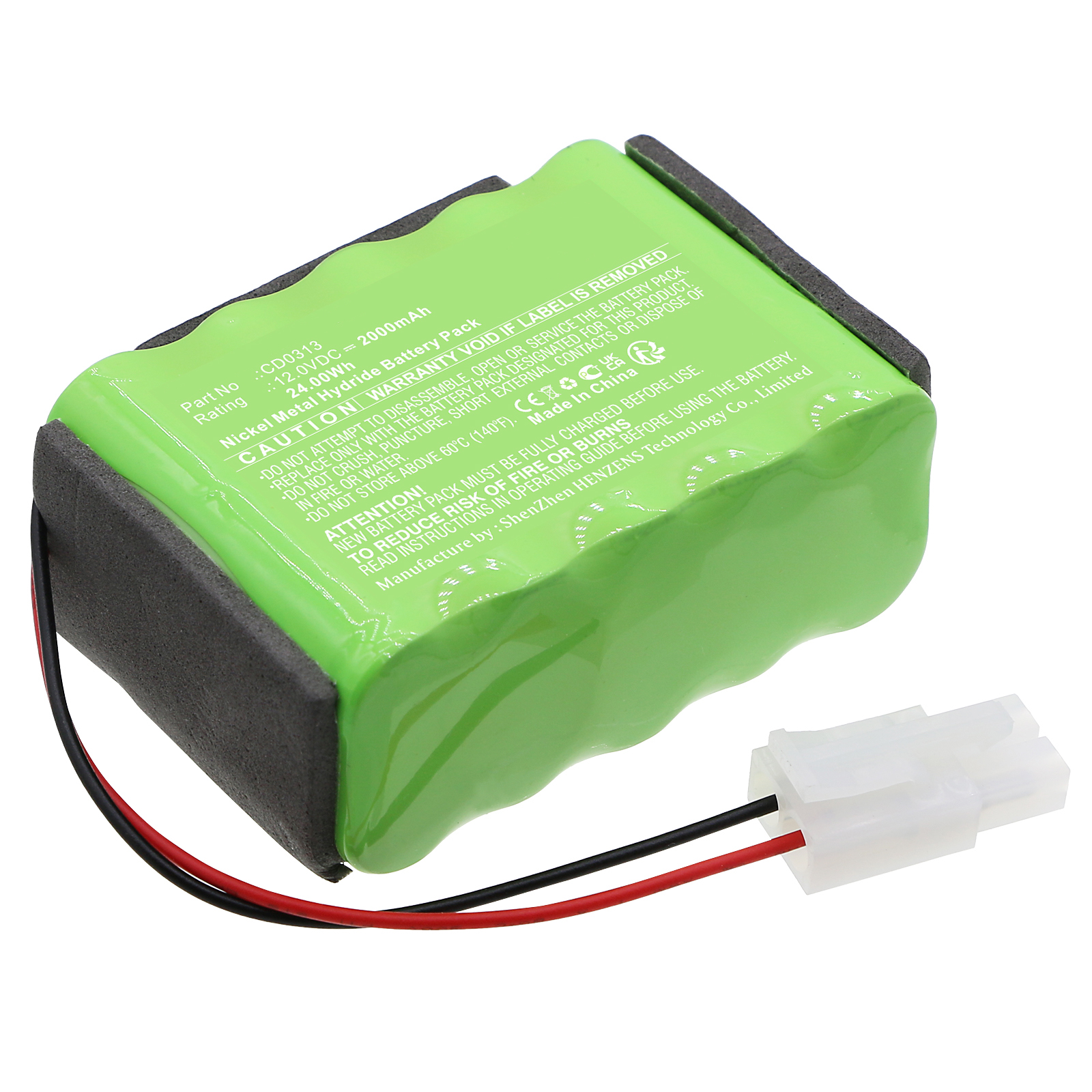 Synergy Digital Medical Battery, Compatible with Mangar CD0313 Medical Battery (Ni-MH, 12V, 2000mAh)