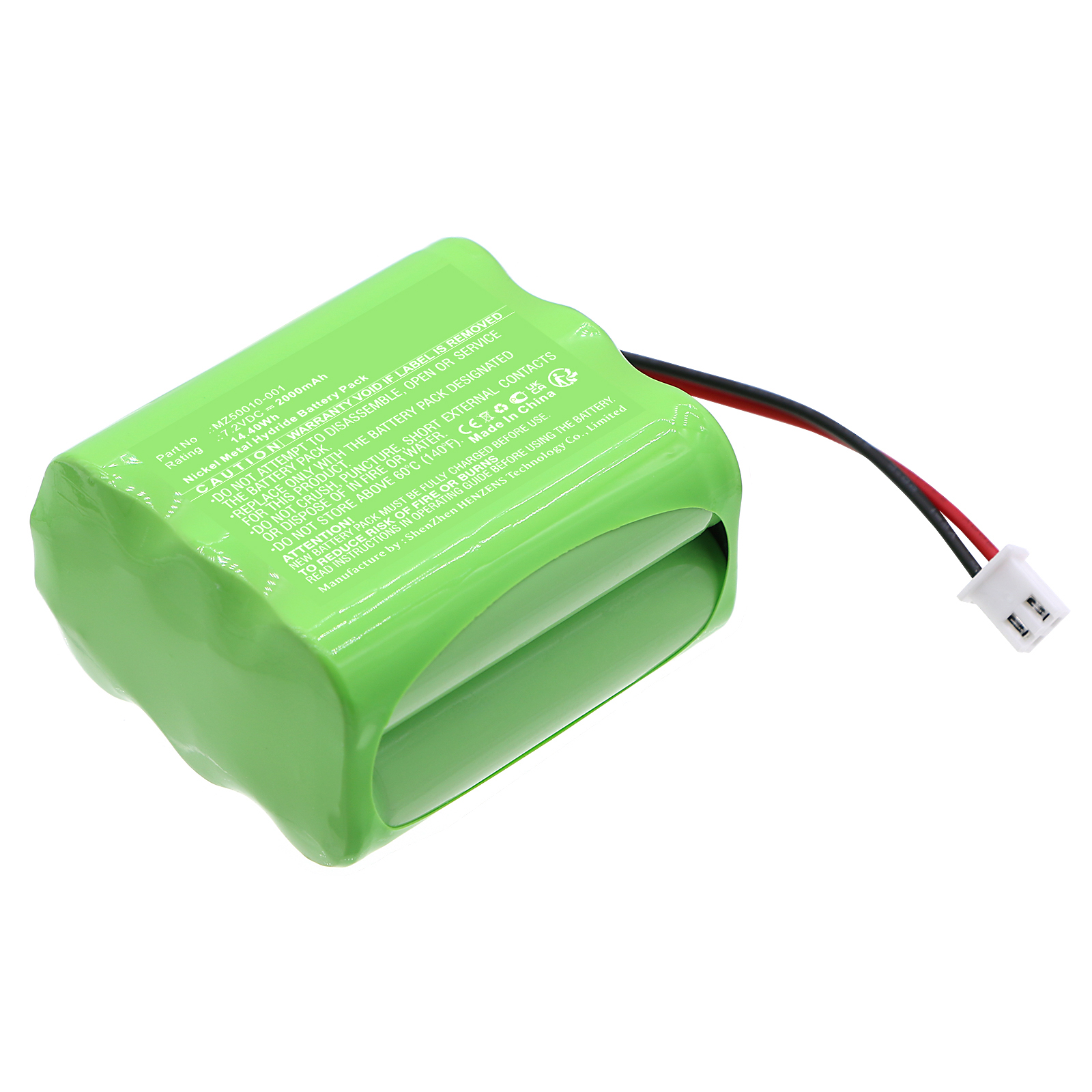 Synergy Digital Medical Battery, Compatible with ADE MZ50010-001 Medical Battery (Ni-MH, 7.2V, 2000mAh)