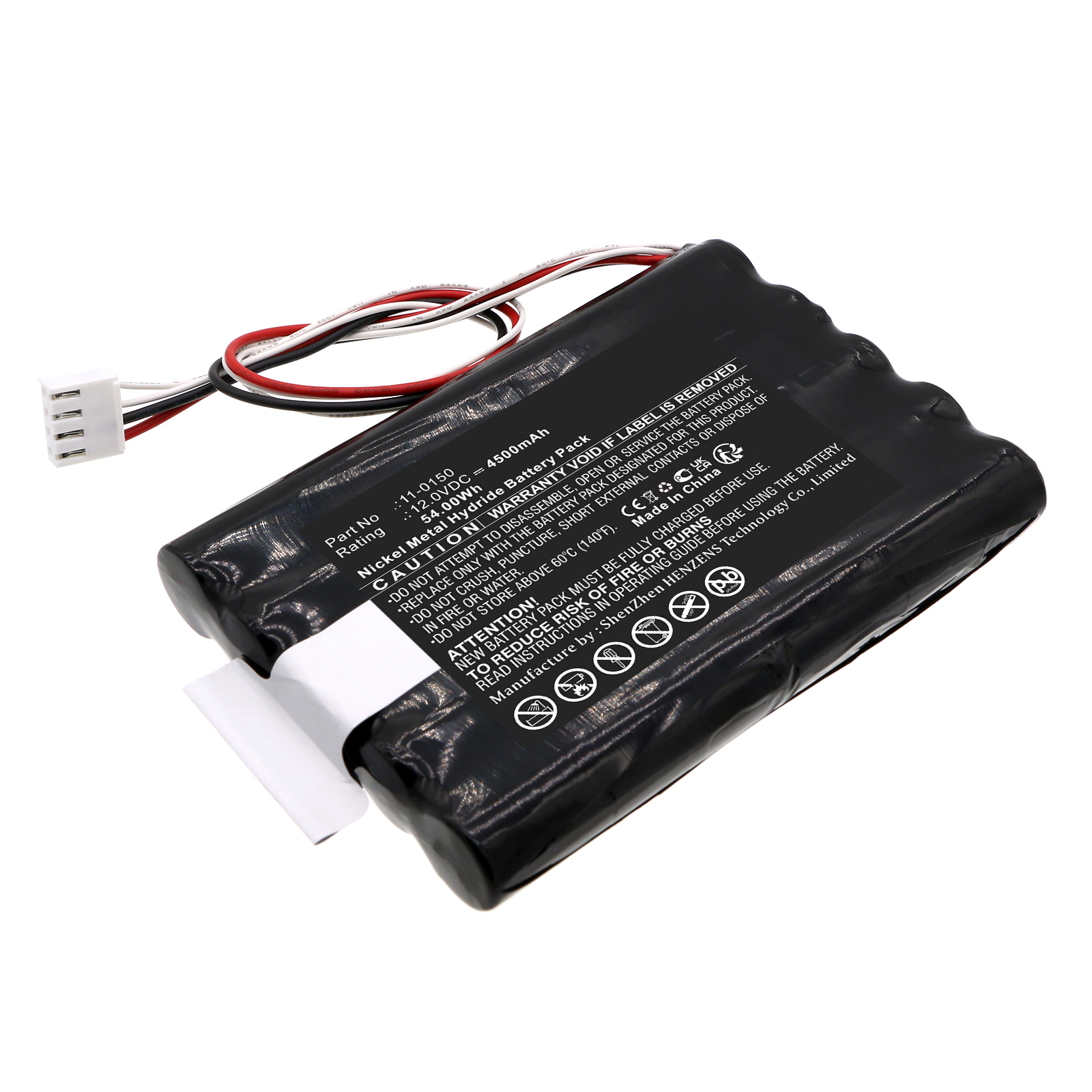 Synergy Digital Medical Battery, Compatible with SAM E.P.S 11-0150 Medical Battery (Ni-MH, 12V, 4500mAh)