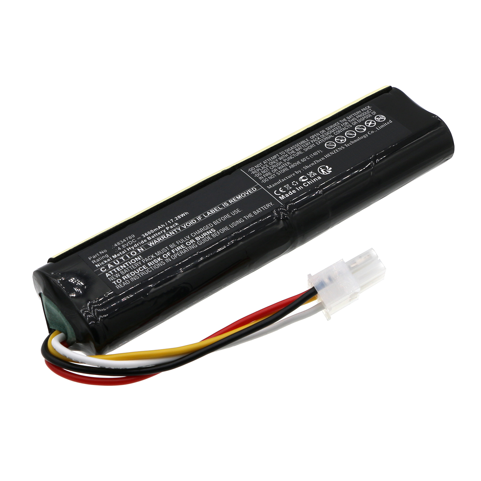 Synergy Digital Medical Battery, Compatible with Siemens 110382 Medical Battery (Ni-MH, 4.8V, 3600mAh)