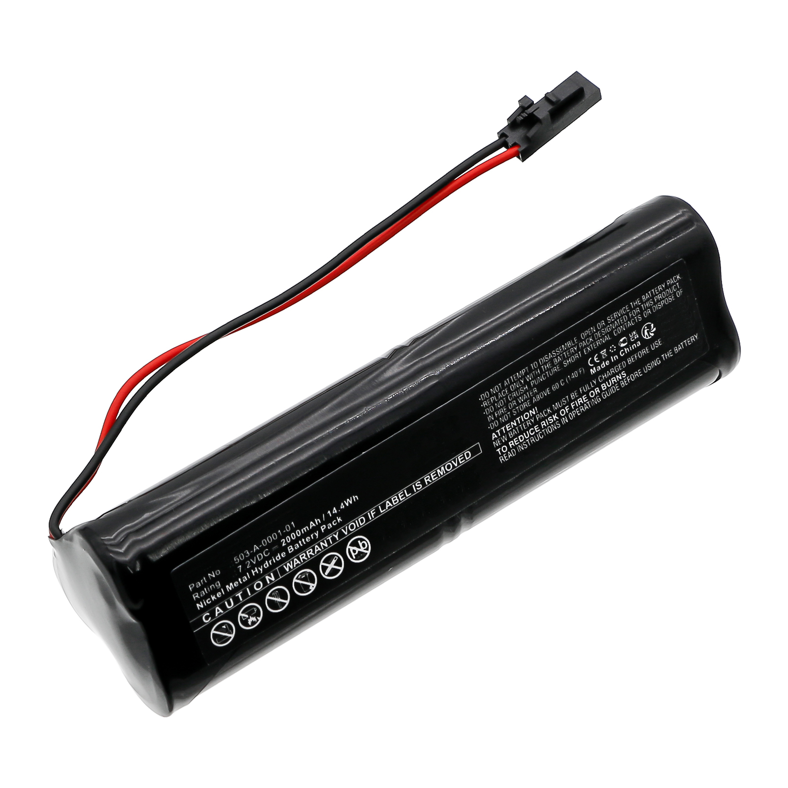 Synergy Digital Medical Battery, Compatible with Hill-Rom 503-A-0001-01 Medical Battery (Ni-MH, 7.2V, 2000mAh)