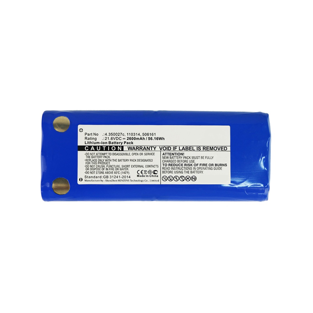 Synergy Digital Medical Battery, Compatible with Schiller 4.350027c Medical Battery (Li-ion, 21.6V, 2600mAh)