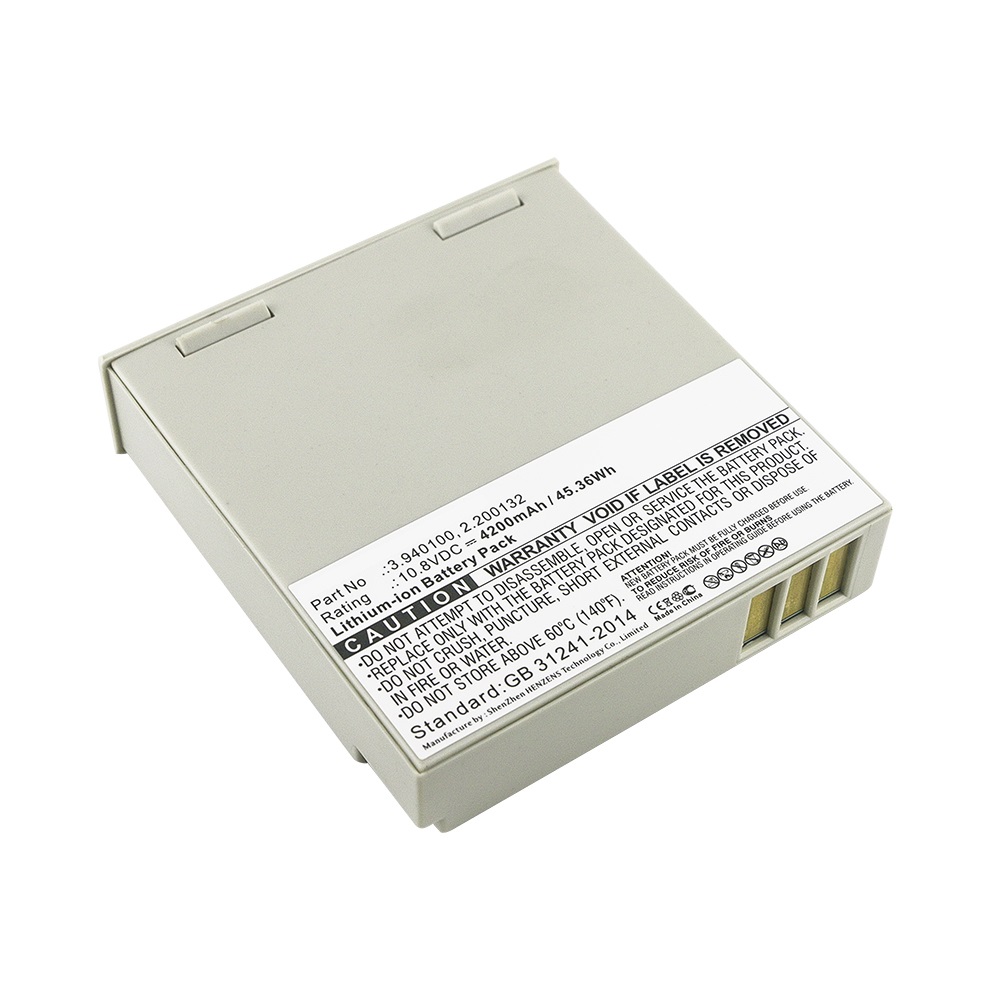 Synergy Digital Medical Battery, Compatible with Schiller 2.200132 Medical Battery (Li-ion, 10.8V, 4200mAh)