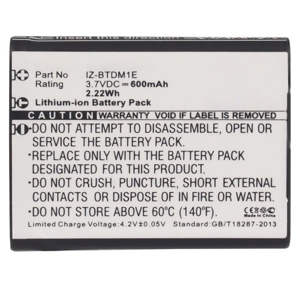 Synergy Digital Medical Battery, Compatible with Sharp IZ-BTDM1E Medical Battery (Li-ion, 3.7V, 600mAh)