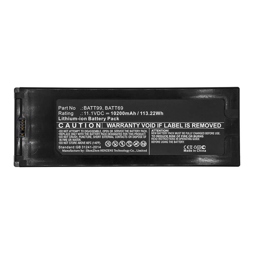 Synergy Digital Medical Battery, Compatible with Welch-Allyn BATT69 Medical Battery (Li-ion, 11.1V, 10200mAh)