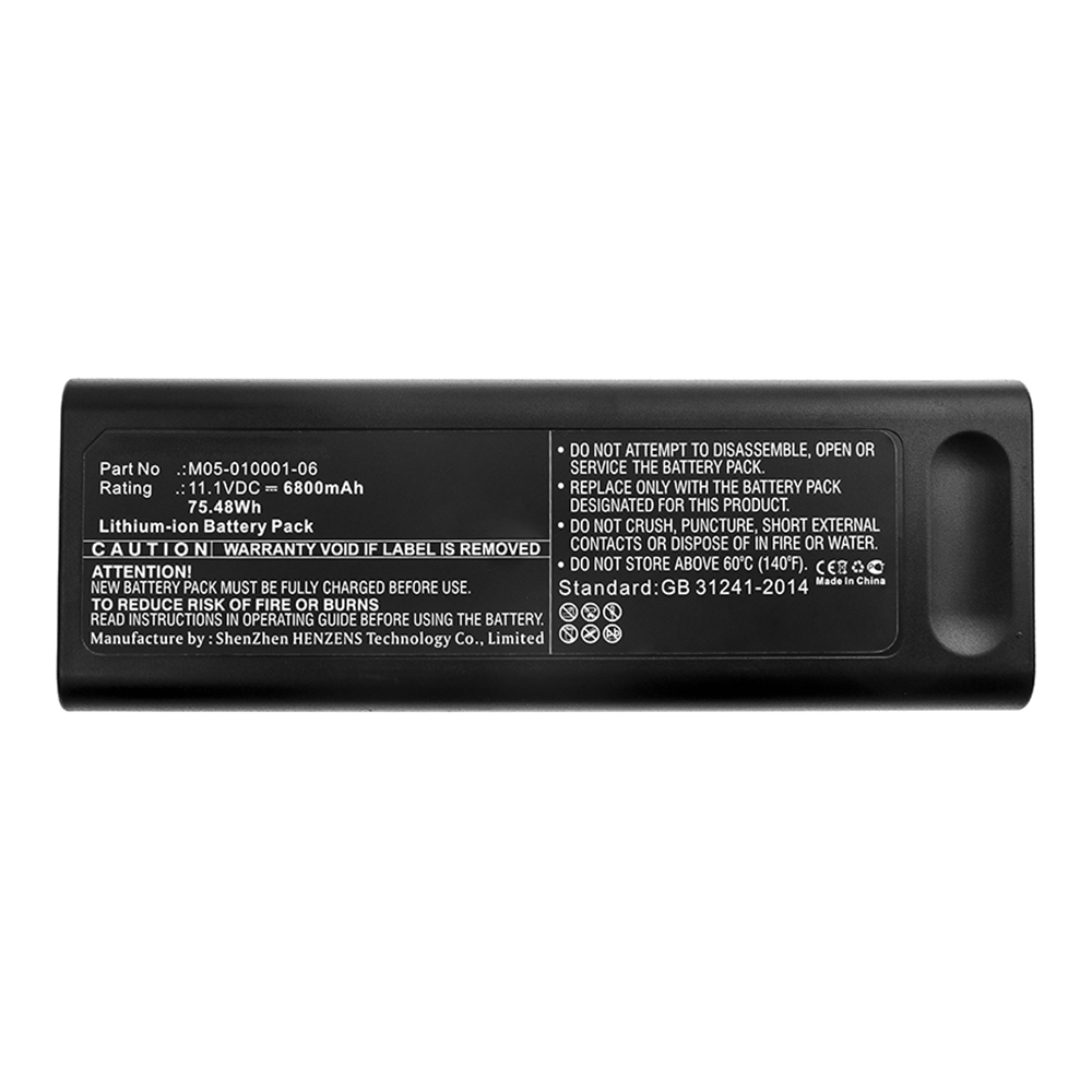 Synergy Digital Medical Battery, Compatible with 0146-00-0069 Medical Battery (11.1V, Li-ion, 6800mAh)
