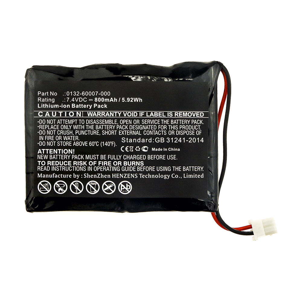 Synergy Digital Medical Battery, Compatible with 0132-60007-000 Medical Battery (7.4V, Li-ion, 800mAh)