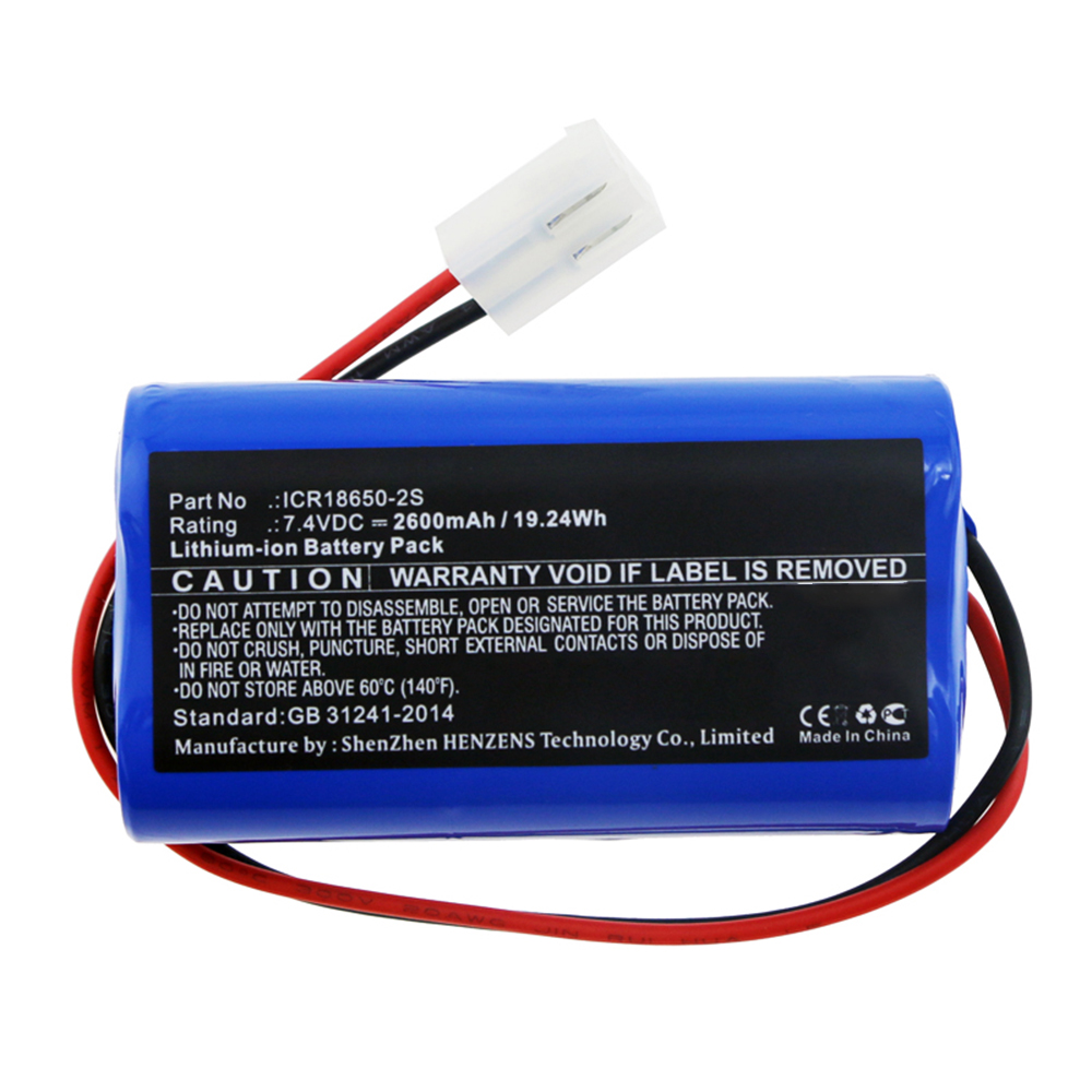 Synergy Digital Medical Battery, Compatible with ICR18650-2S Medical Battery (7.4V, Li-ion, 2600mAh)