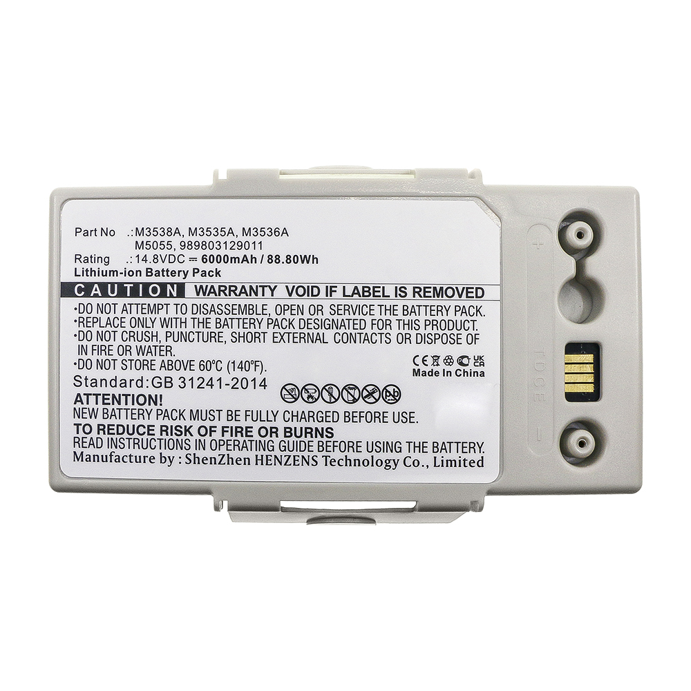 Synergy Digital Medical Battery, Compatible with 989803129011 Medical Battery (14.8V, Li-ion, 6000mAh)
