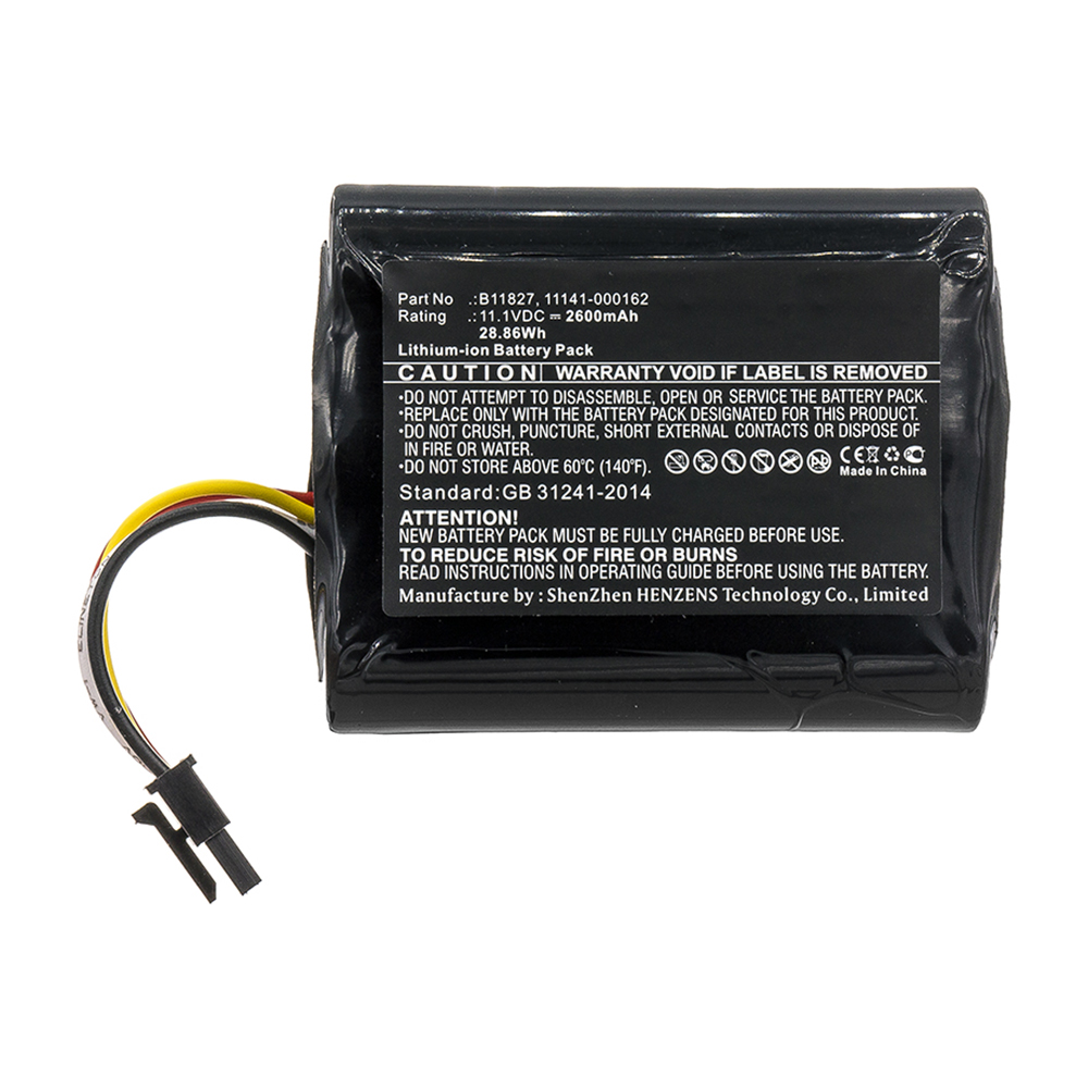 Synergy Digital Medical Battery, Compatible with 11141-000162 Medical Battery (11.1V, Li-ion, 2600mAh)