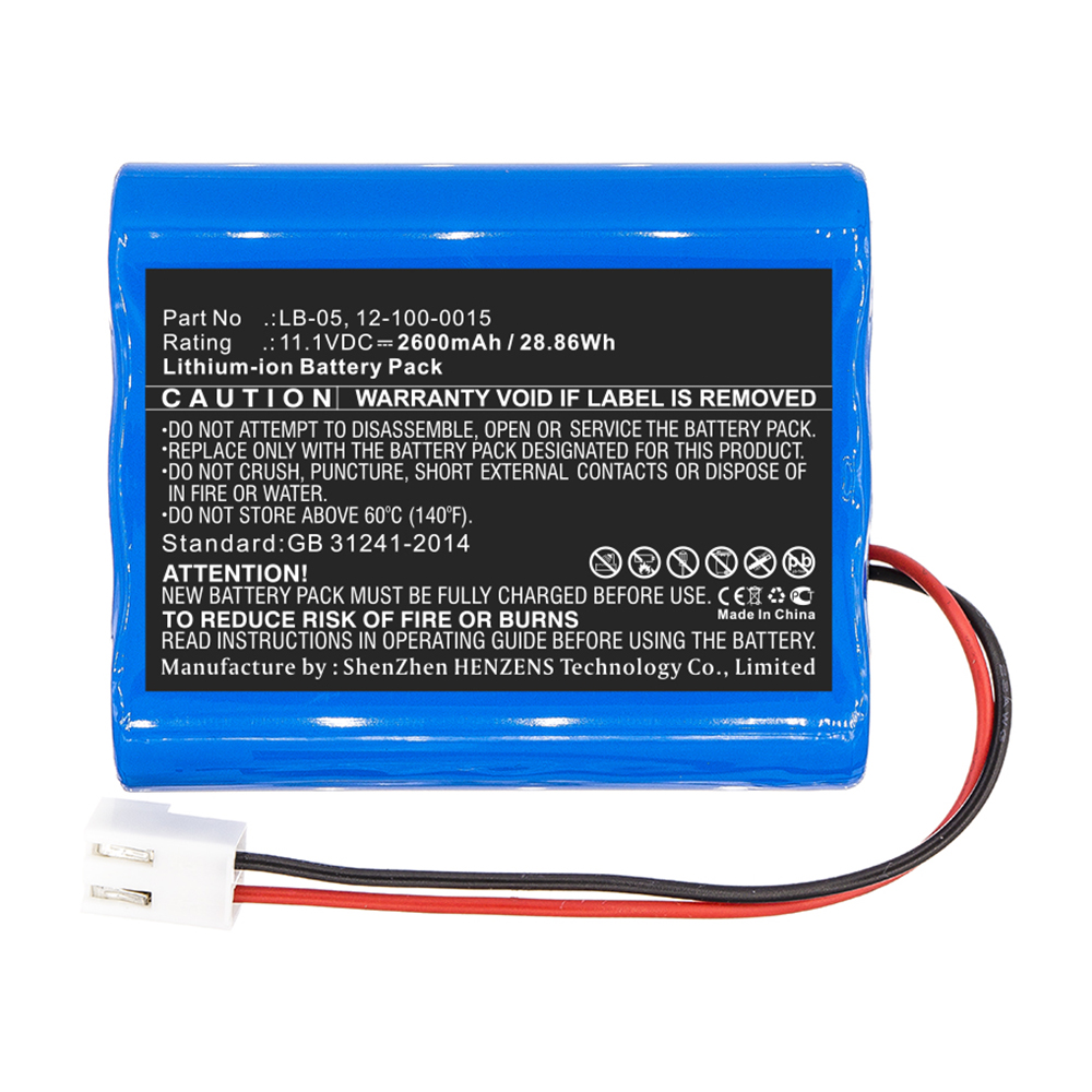 Synergy Digital Medical Battery, Compatible with Bollywood LB-05 Medical Battery (Li-ion, 11.1V, 2600mAh)